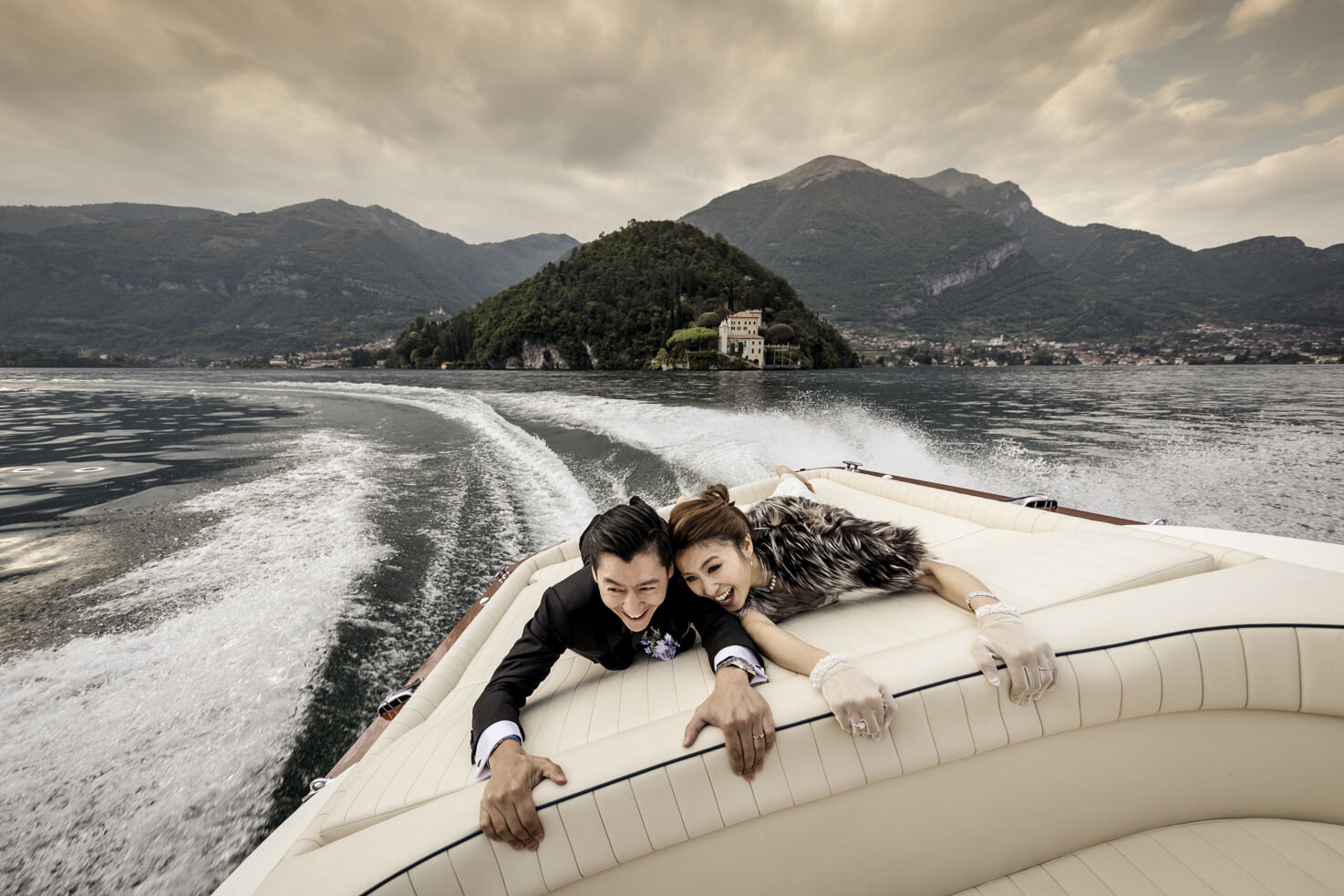 Boat tour on Lake Como