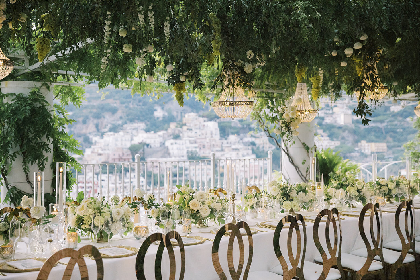 Wedding banquet at Villa Oliviero