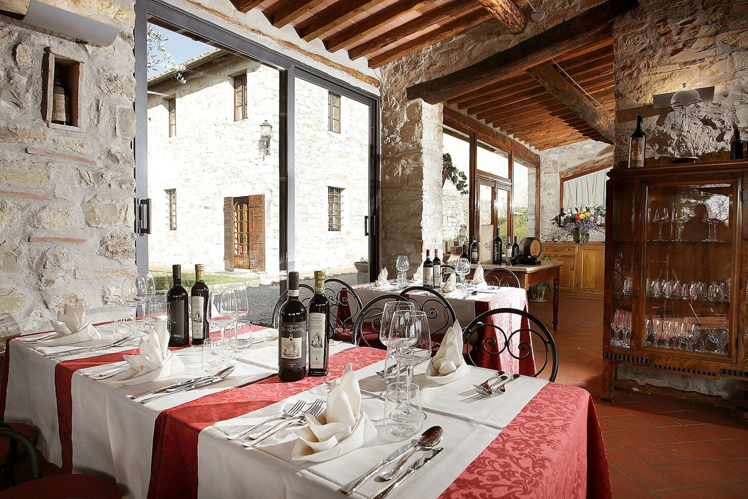 Restaurant at Castello di Tornano
