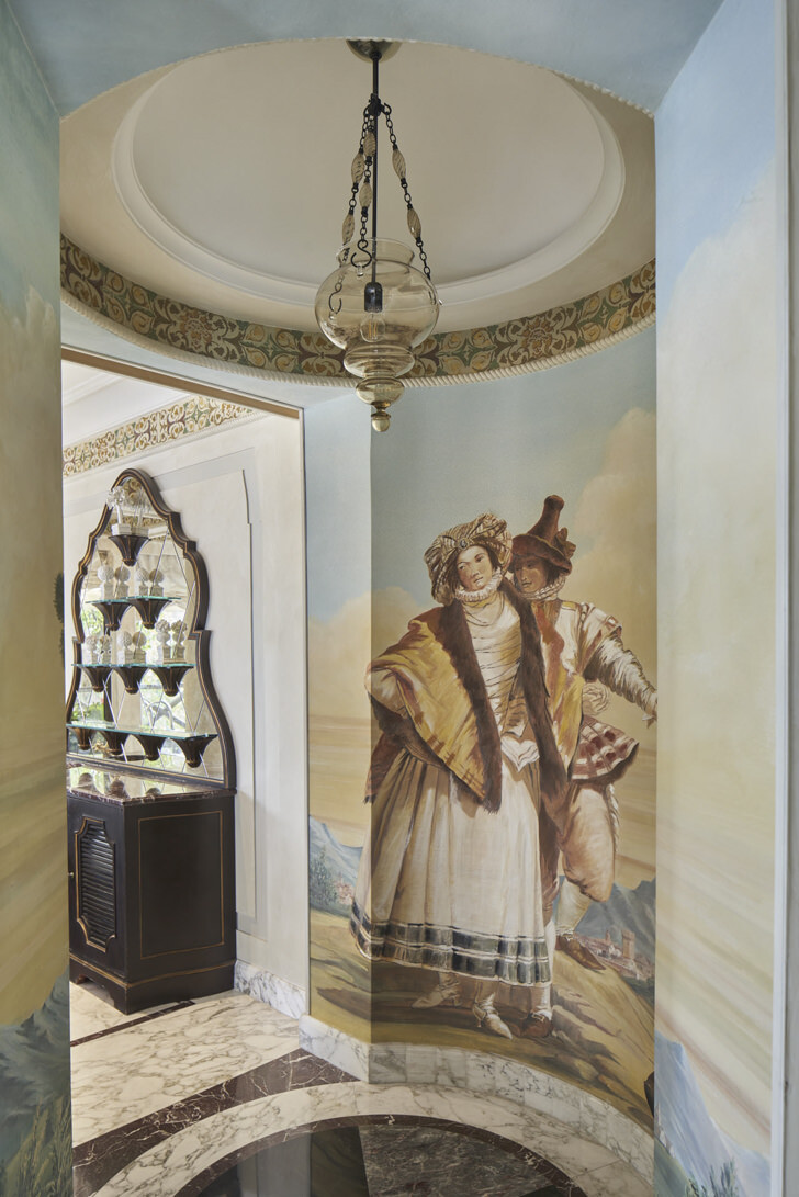 Frescoed suite