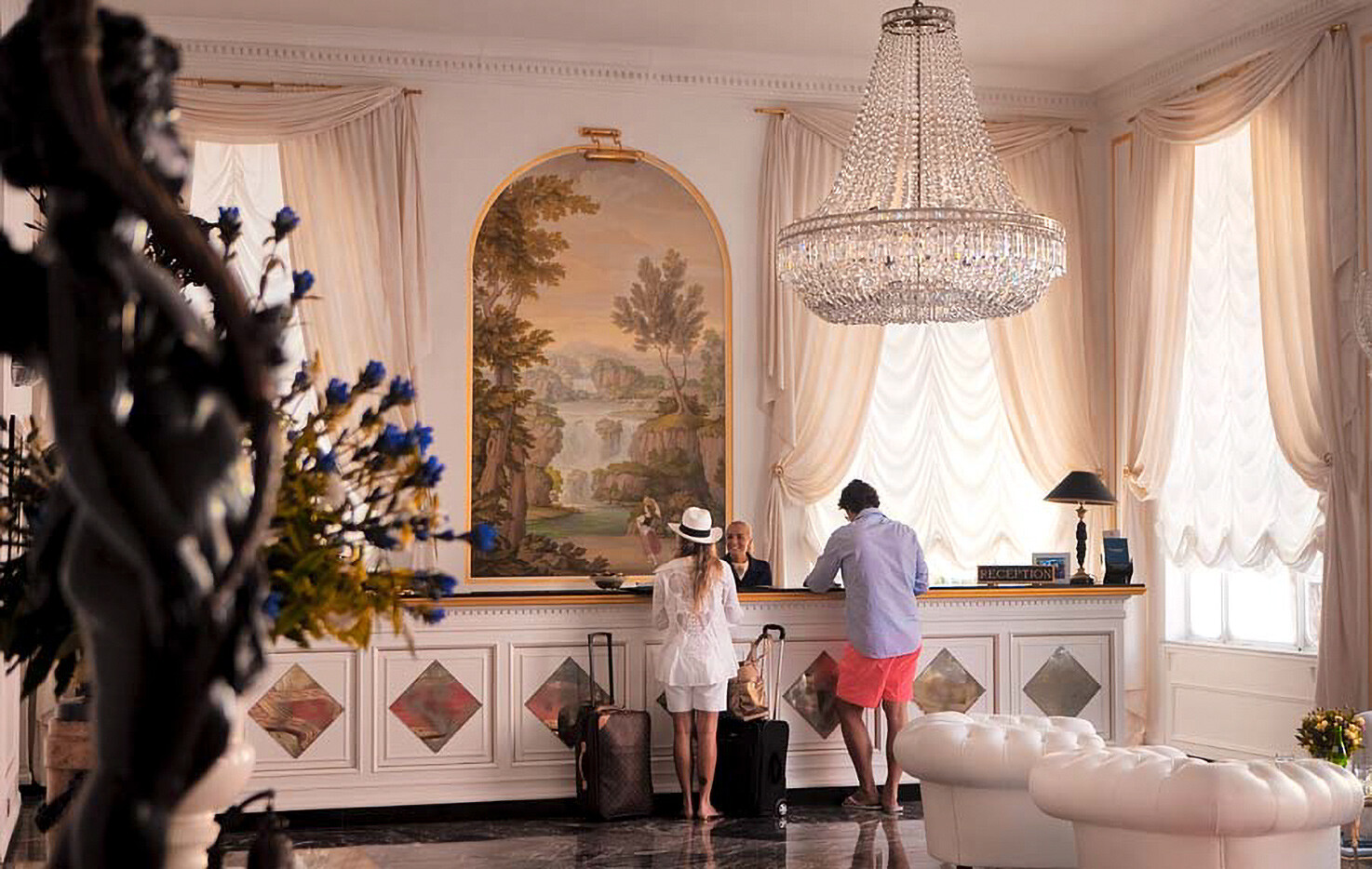 Reception of Hotel Quisisana
