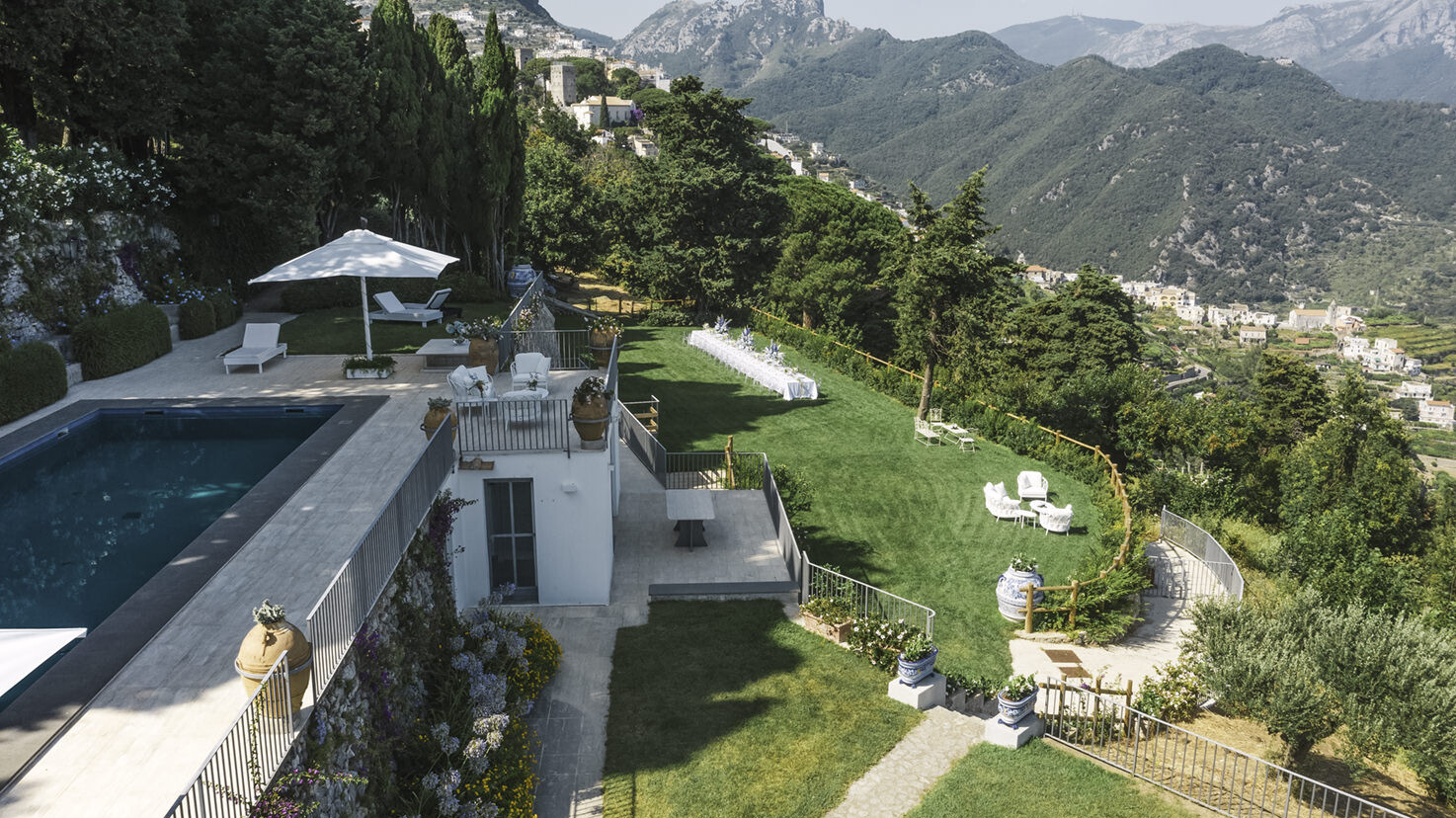 Panoramic view of Villa La Rondinaia