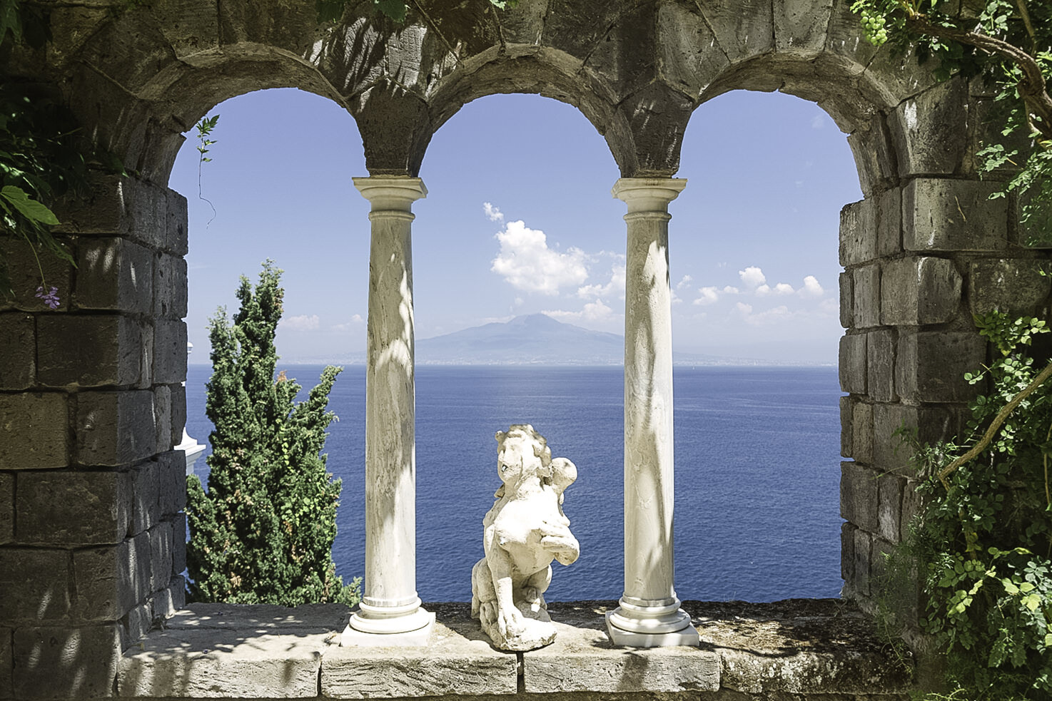 Vesuvius terrace of Villa Astor