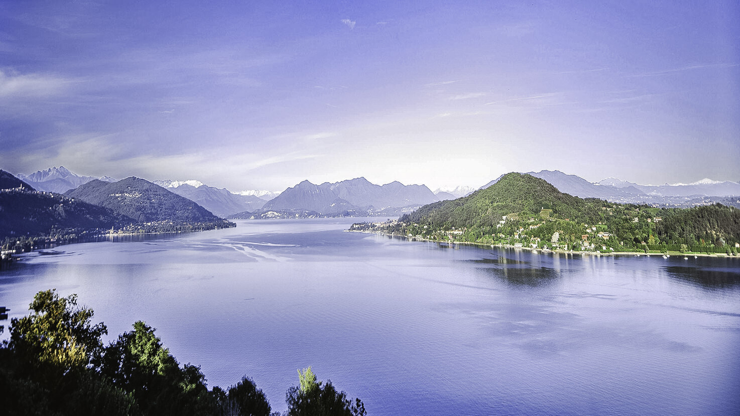 Aerial view of Lake Maggiore