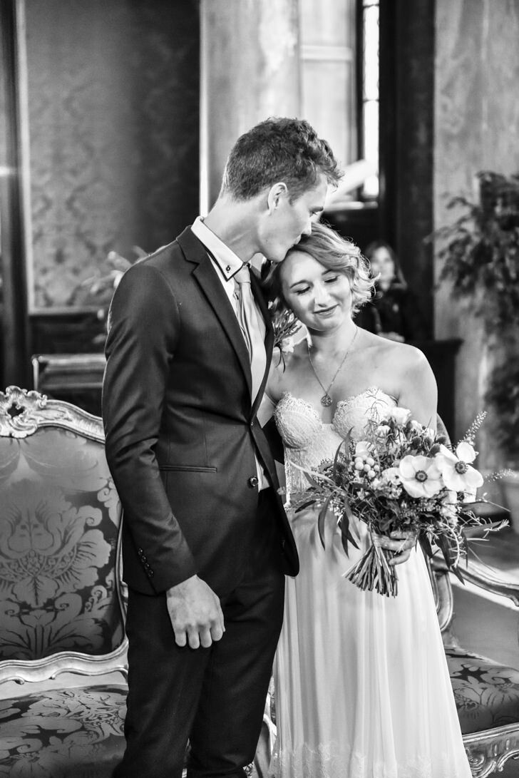 Civil wedding ceremony in Rome