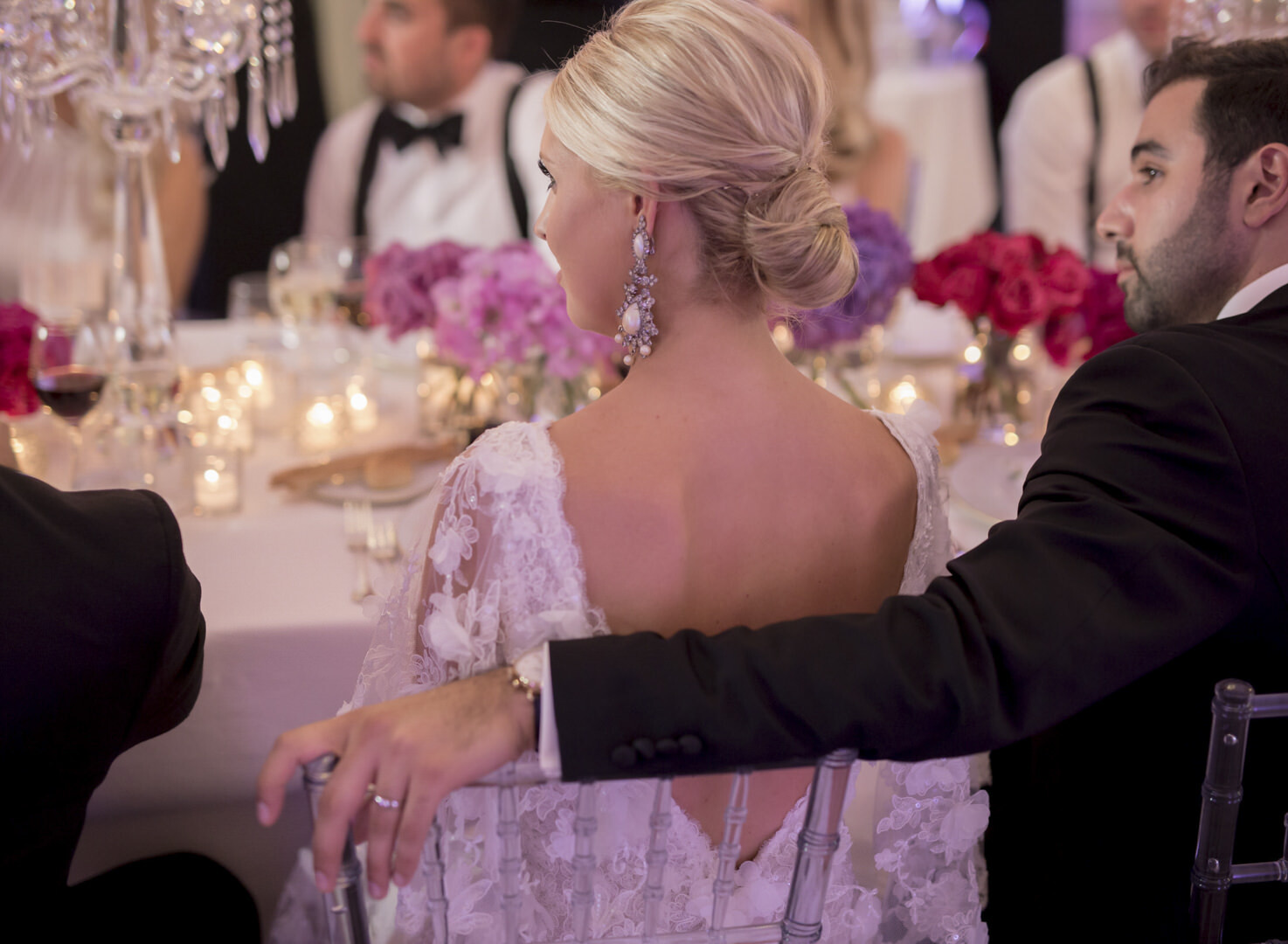 Wedding reception at Villa Durazzo