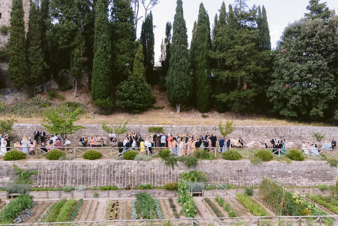 Wedding cocktail in the gardens