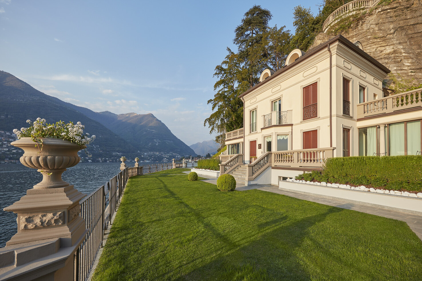Façade of one of the villas