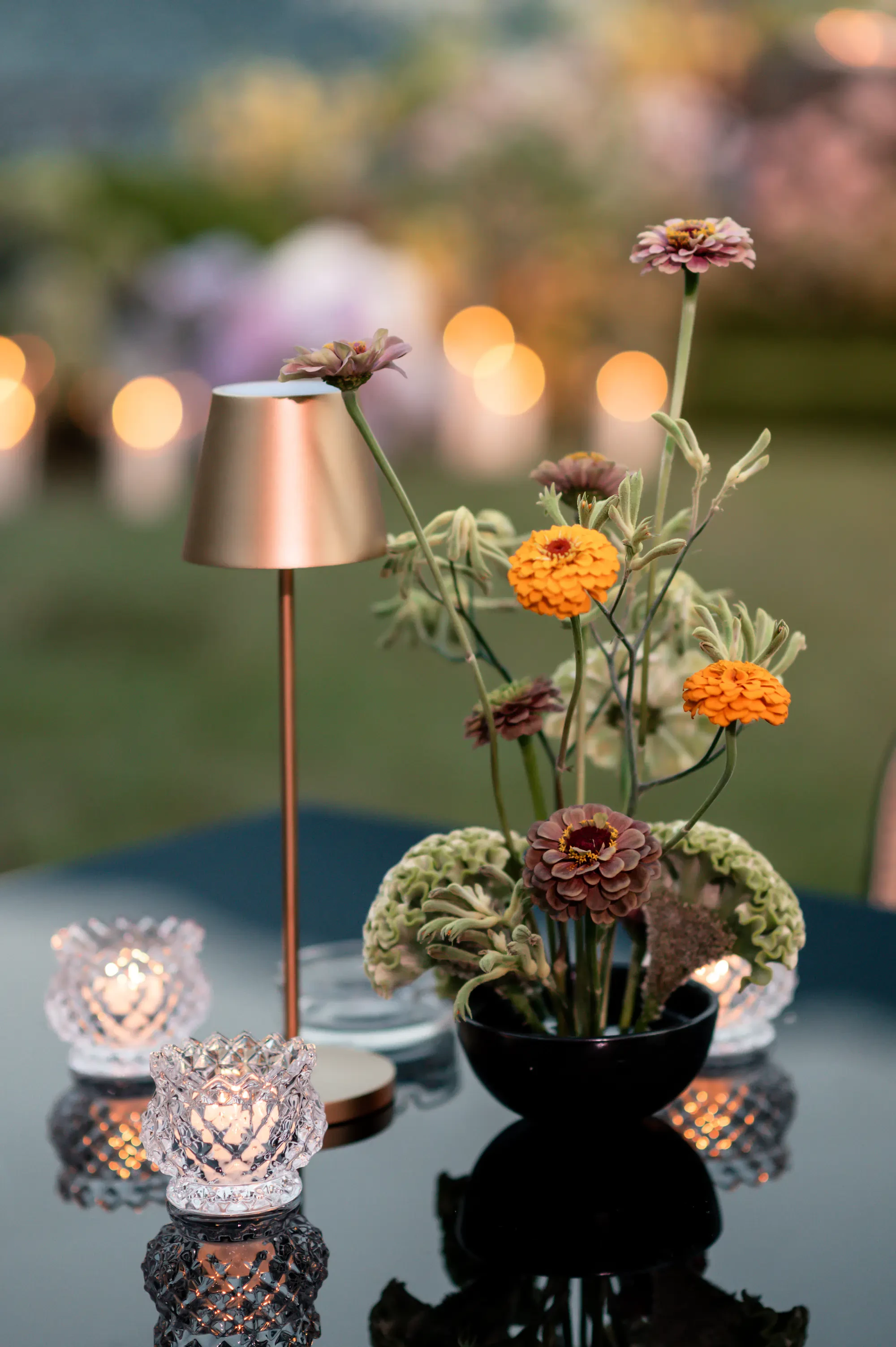 Villa Balbiano Lake Como Cocktail Hour Table Decor
