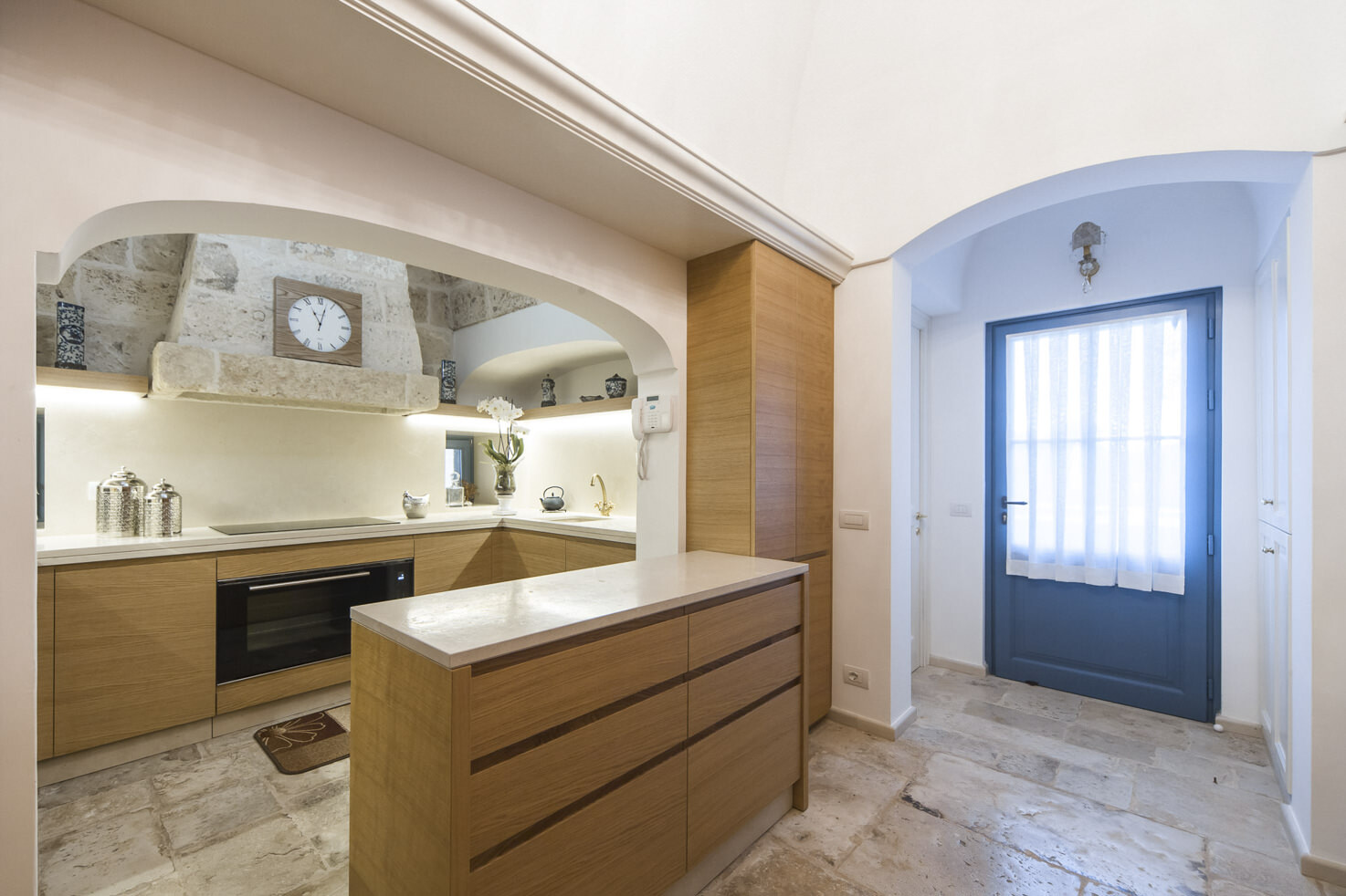 Kitchen in one of the suites