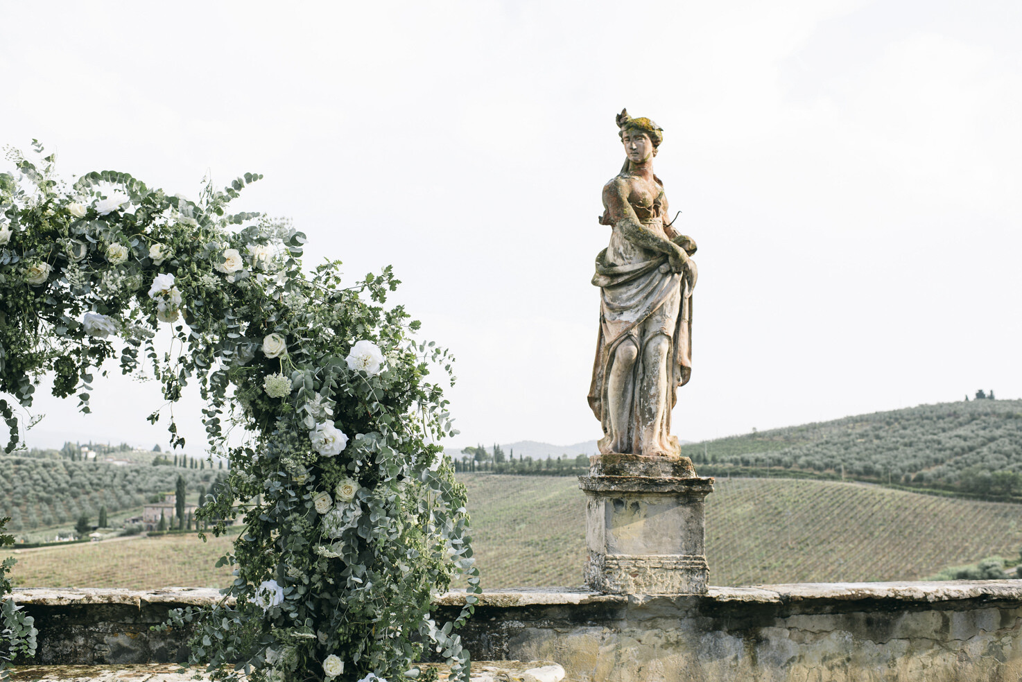 Flower arch for Italian wedding