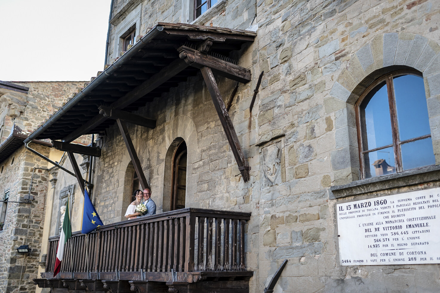 Civil wedding in Cortona
