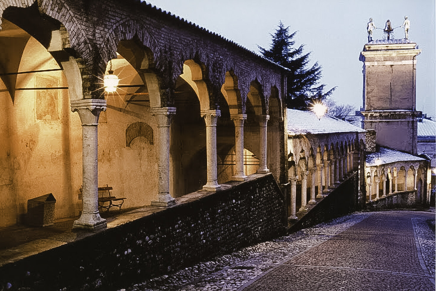 Road ascending to Udine's Castle