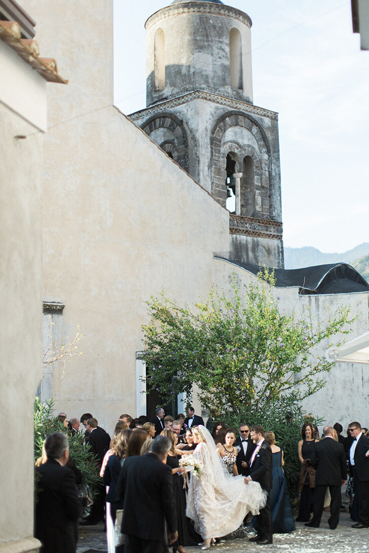 End of ceremony at Santa Maria a Gradillo