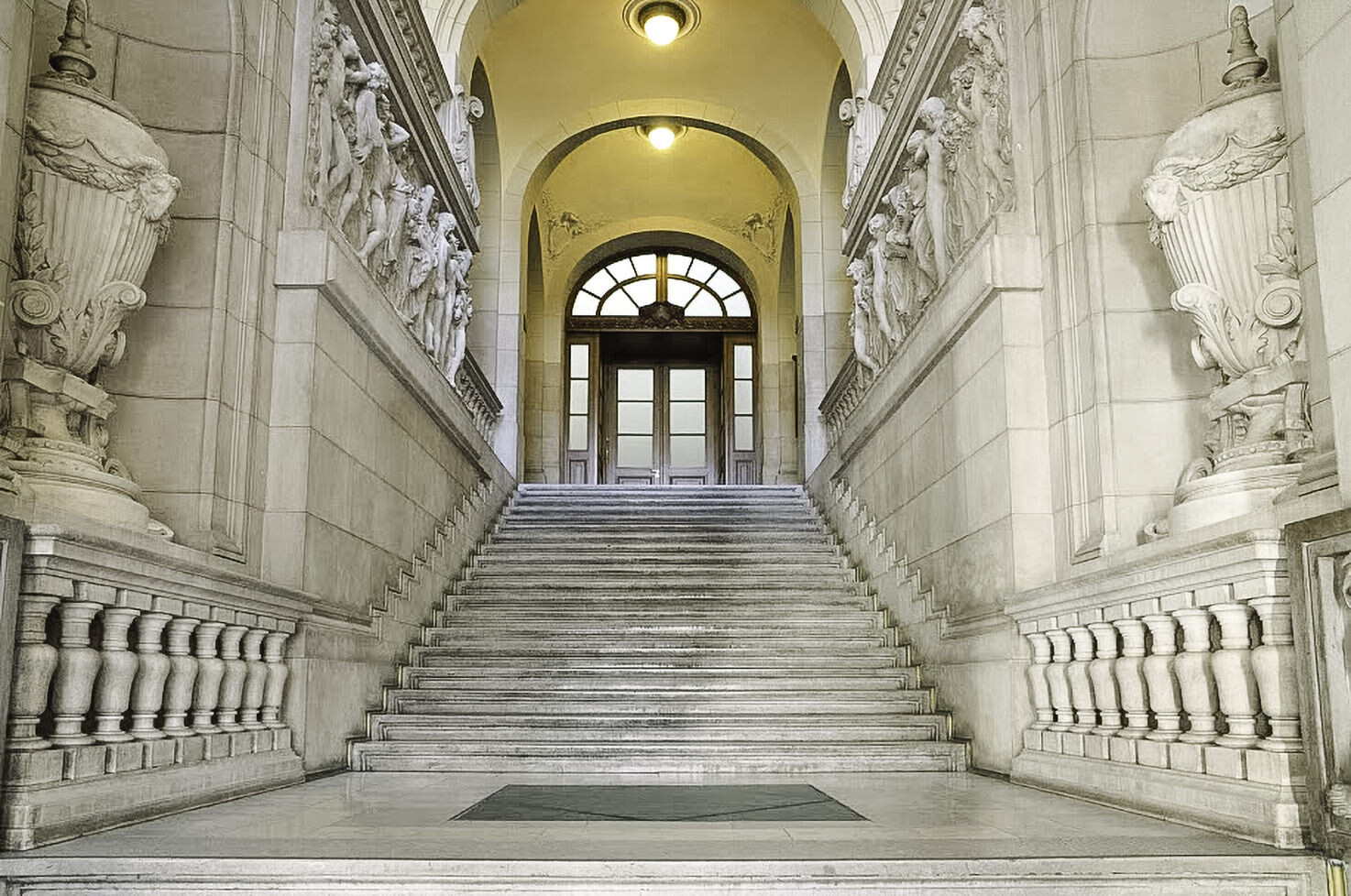 Entrance of Palazzo D'Aronco