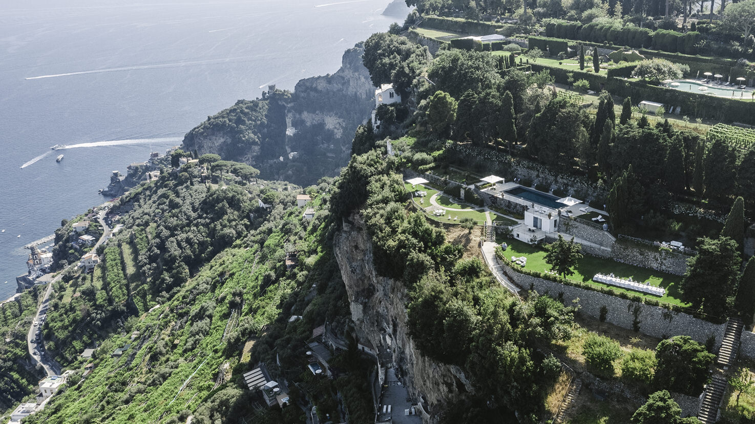 Aerial view of Villa La Rondinaia