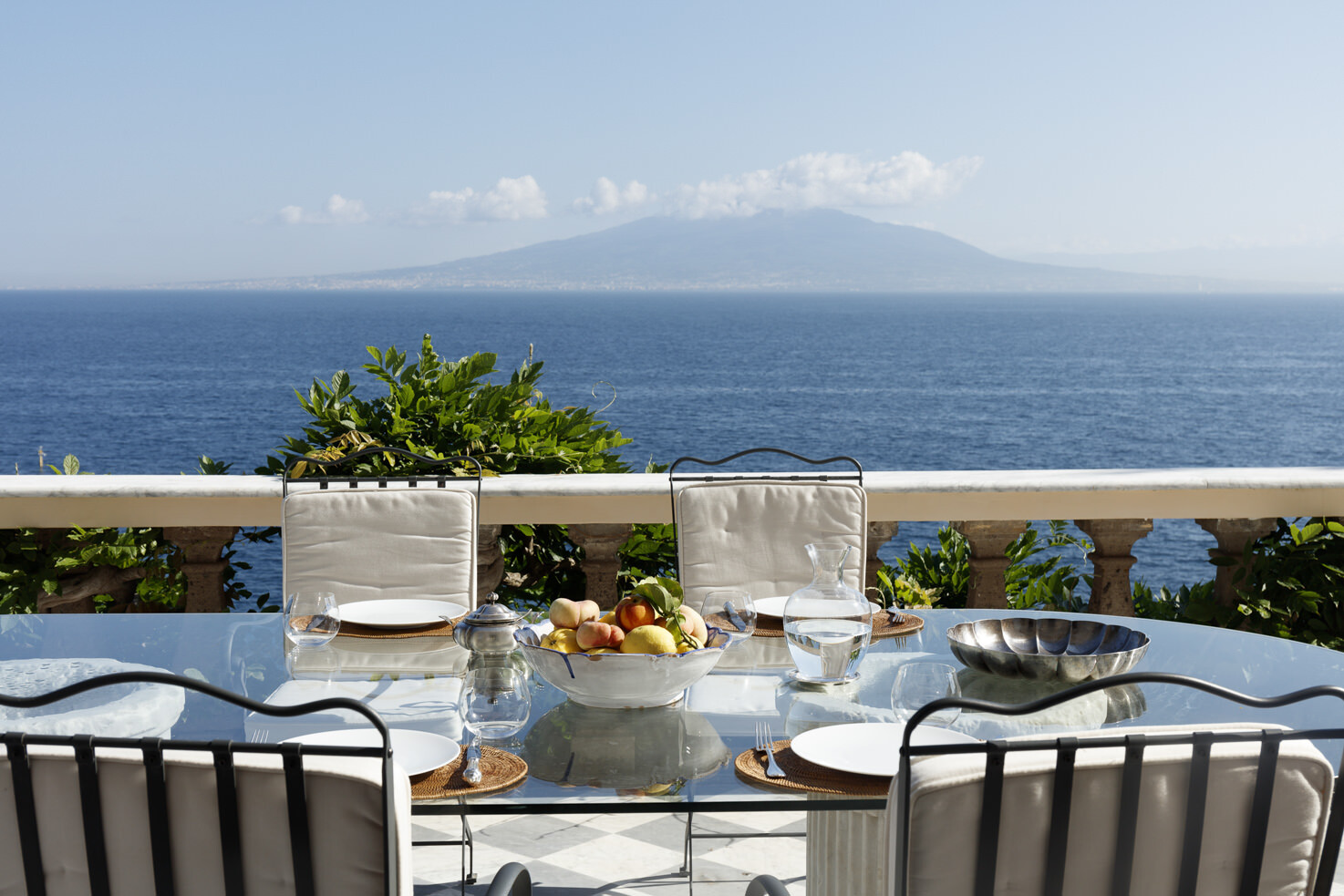 Terrace with seaview at Villa Astor