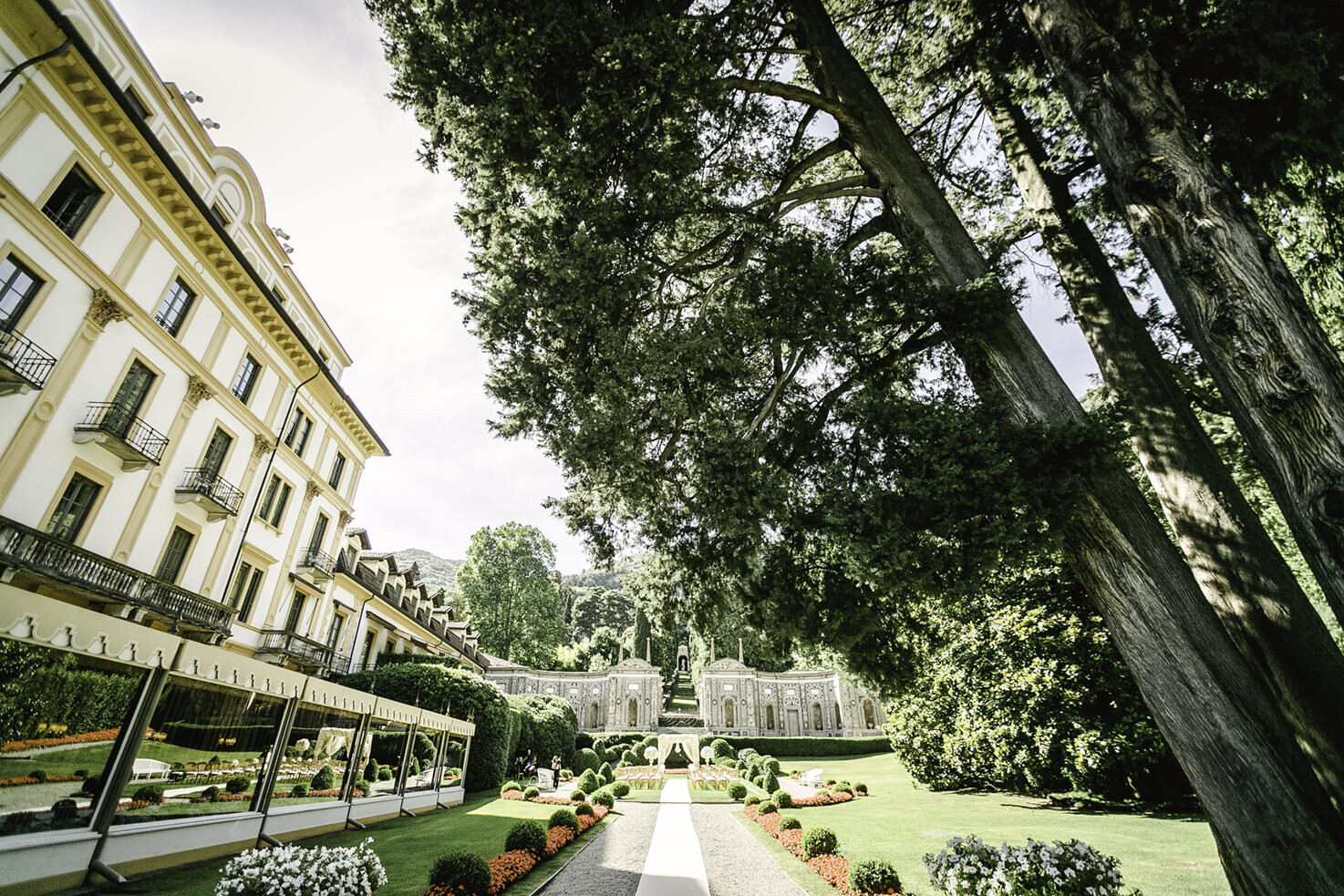 Gardens of Villa D'Este on Lake Como