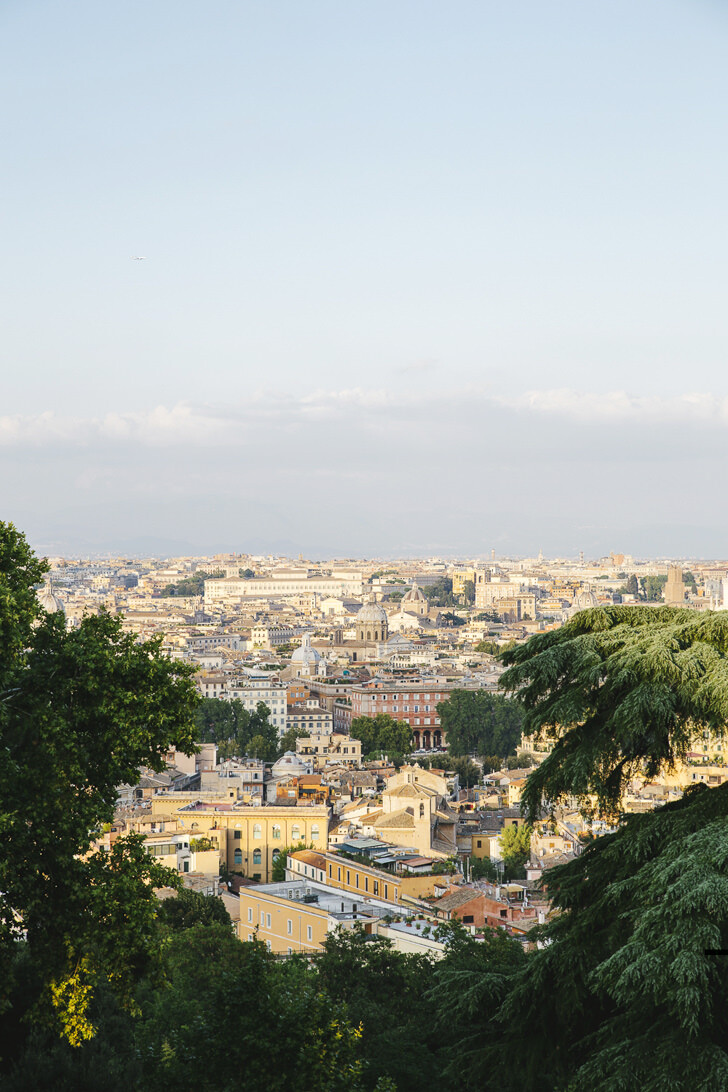 Panorama of Rome, view from Villa Aurelia