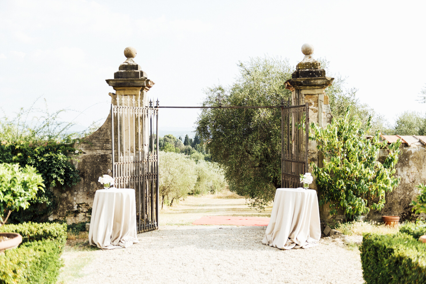 Decoration for the entrance of the Villa