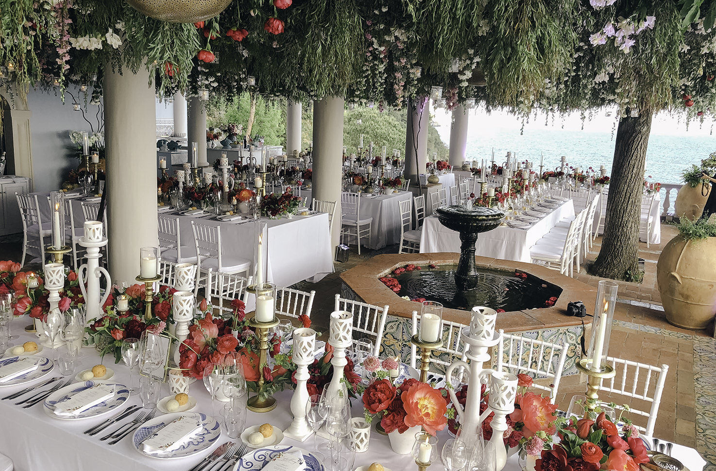 Wedding reception at Villa Treville, Positano