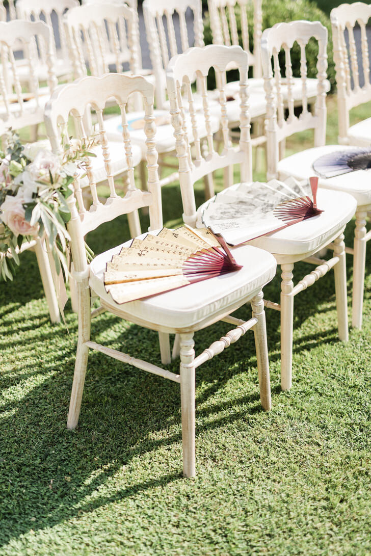 Chairs for wedding ceremony