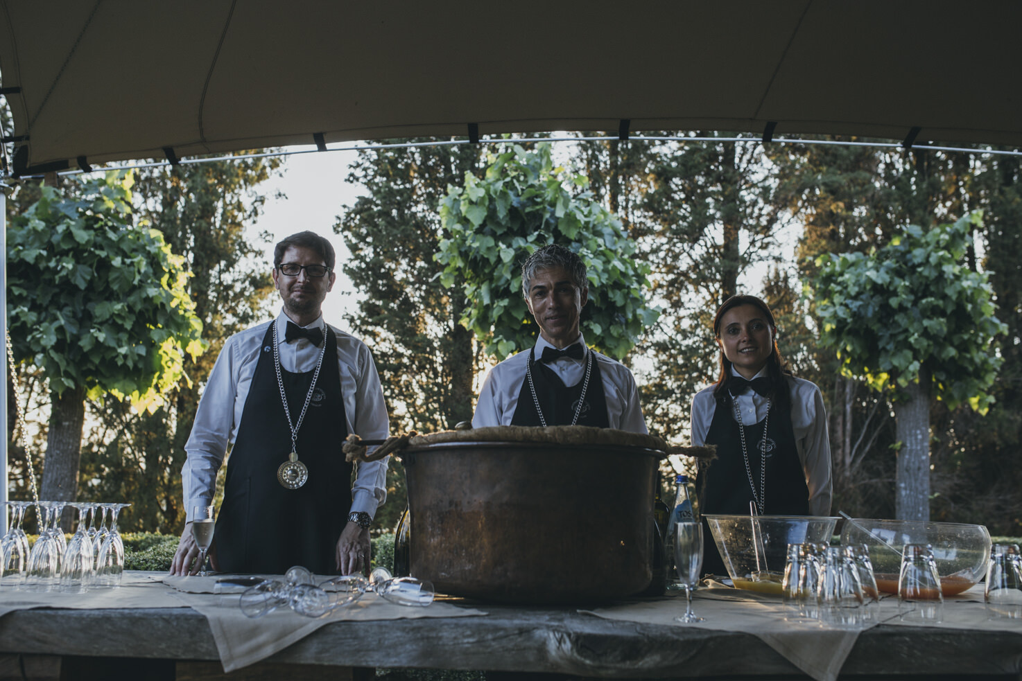 Wedding cocktail in Tuscany