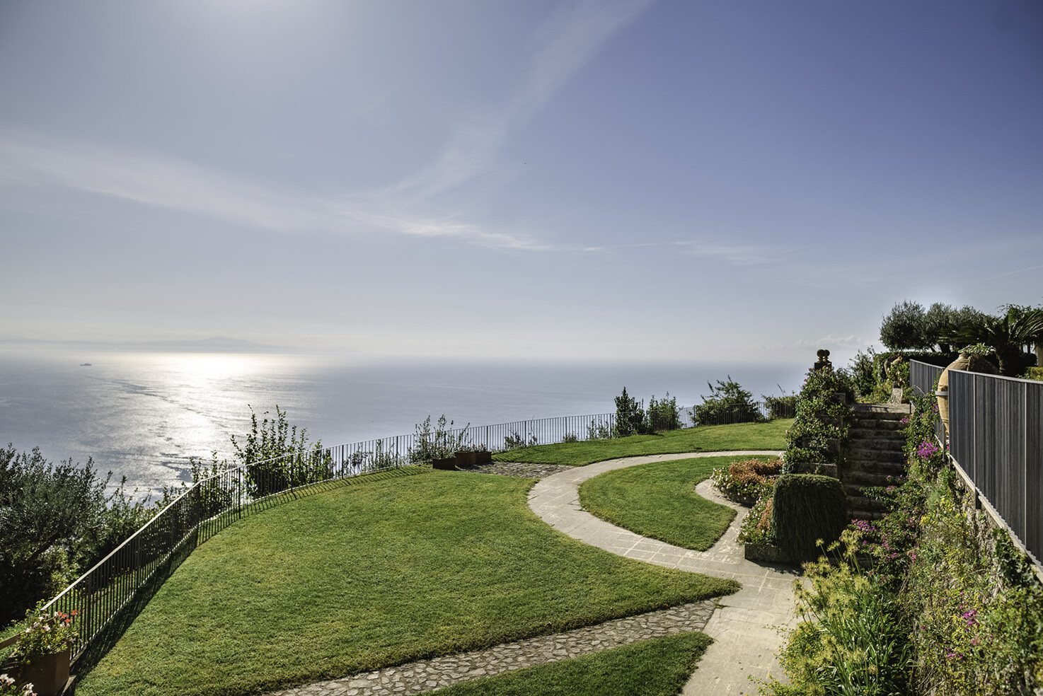Gardens with sea view