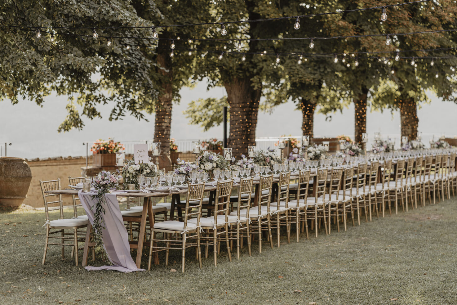 Wedding reception at Castello di Meleto