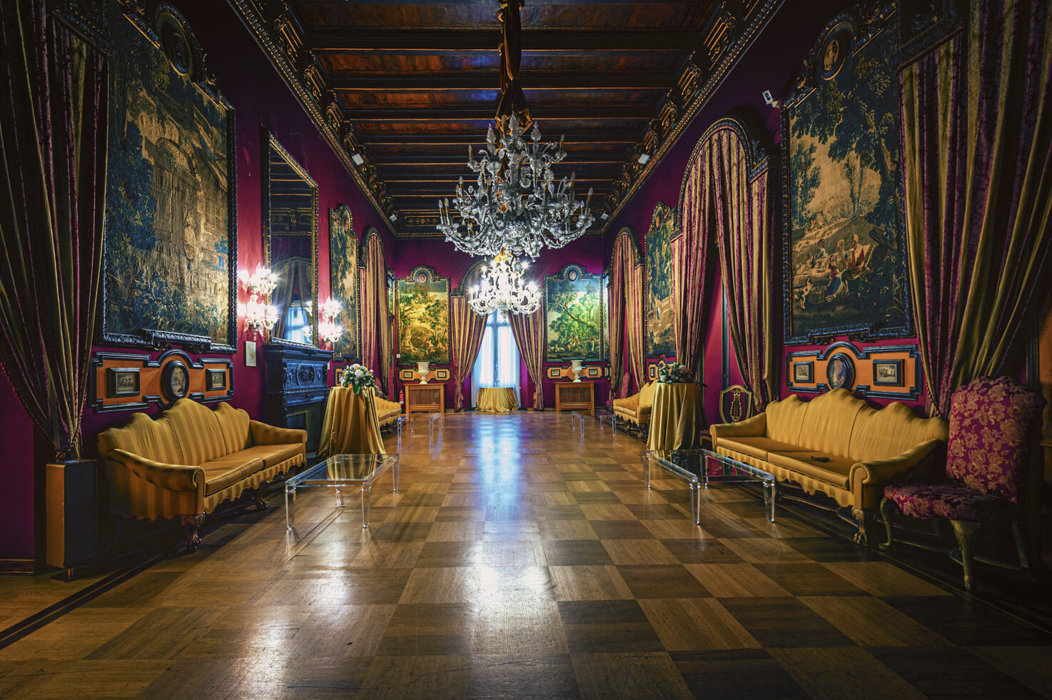 Baroque hall of Palazzo Brancaccio