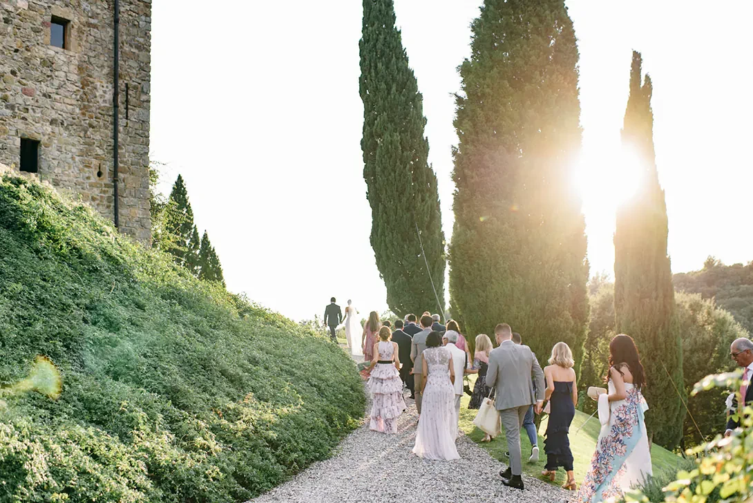 Castle wedding in Tuscany