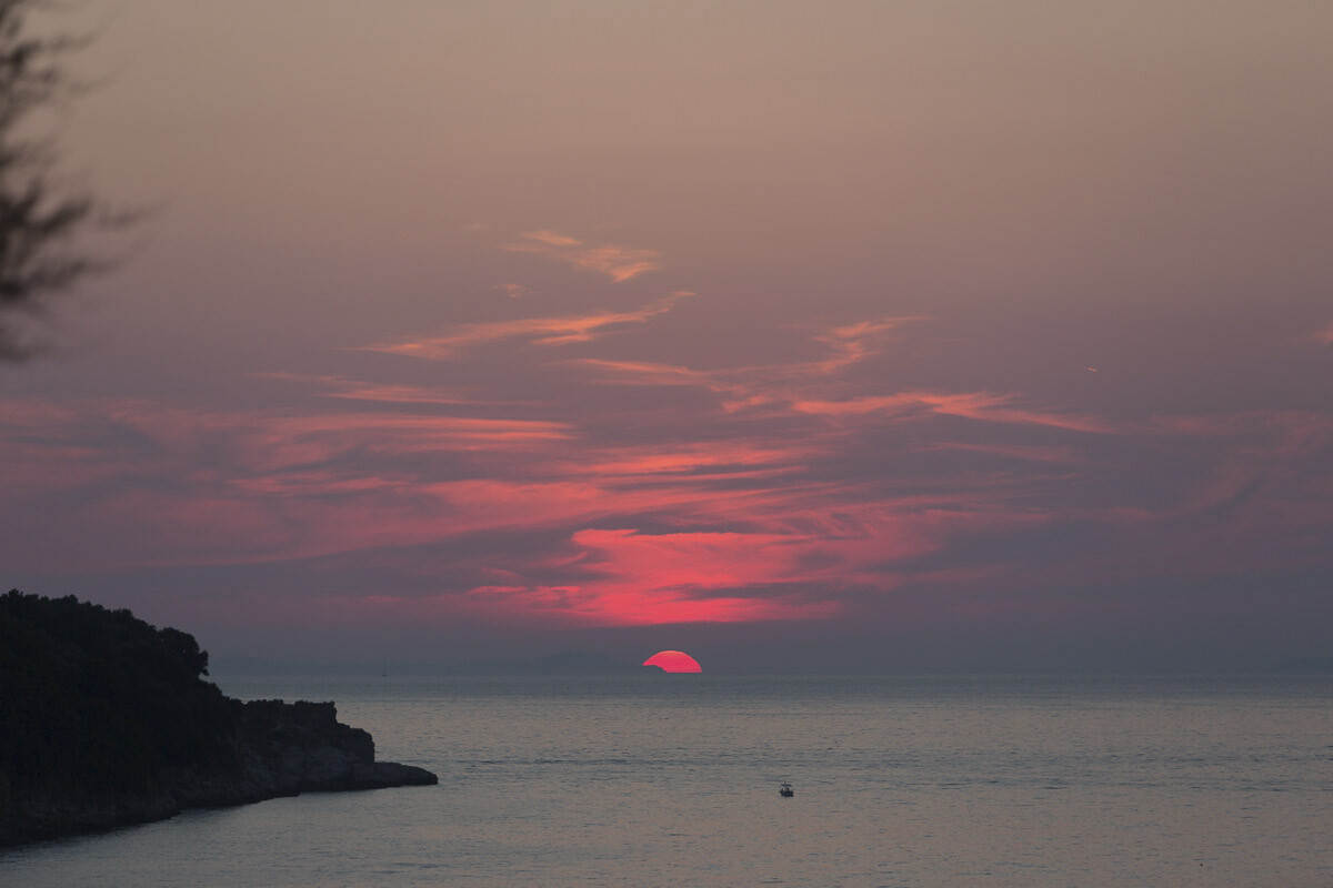 Sunset on the Mediterranean