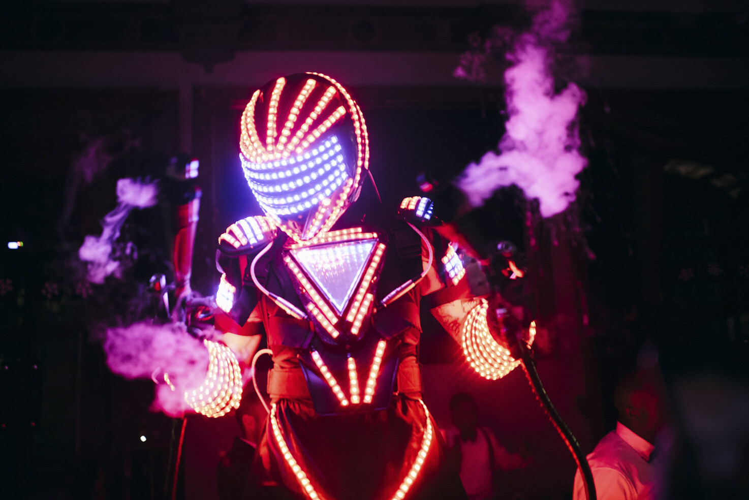 LED robot for wedding party