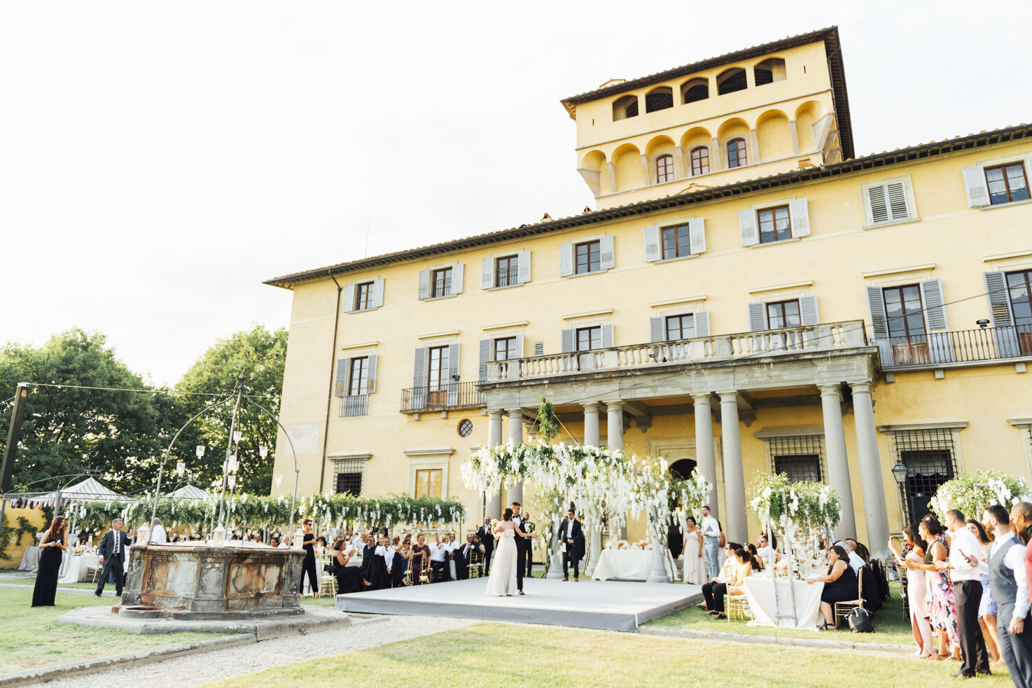 Wedding reception at Villa di Maiano