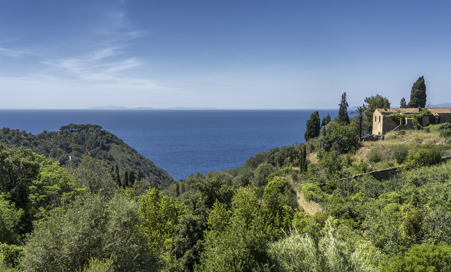 Tuscan landscape by the sea