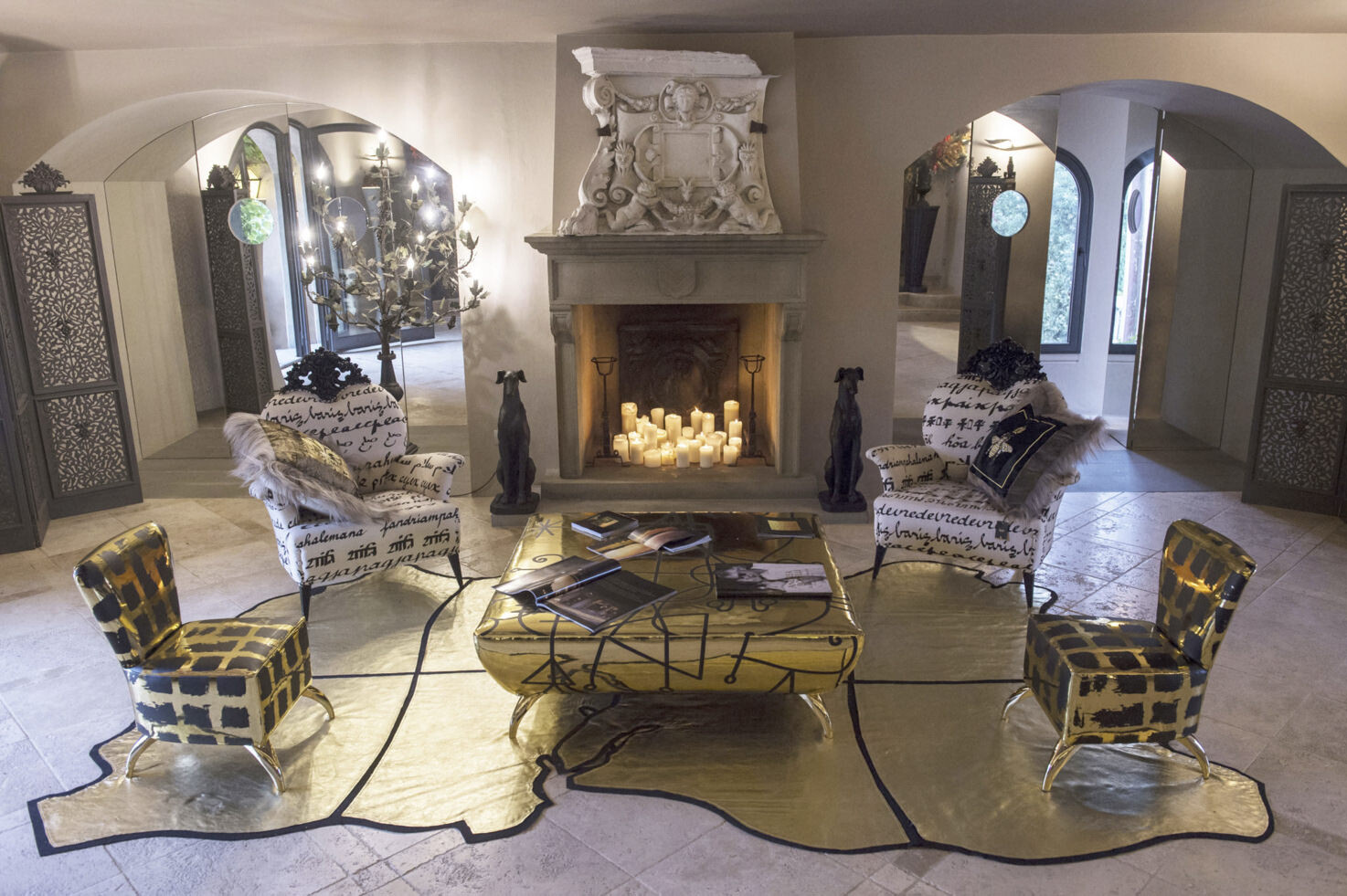 Fireplace at Tenuta Corbinaia