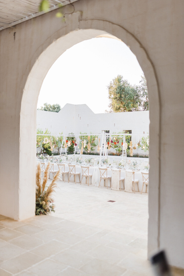 Wedding reception at the Masseria