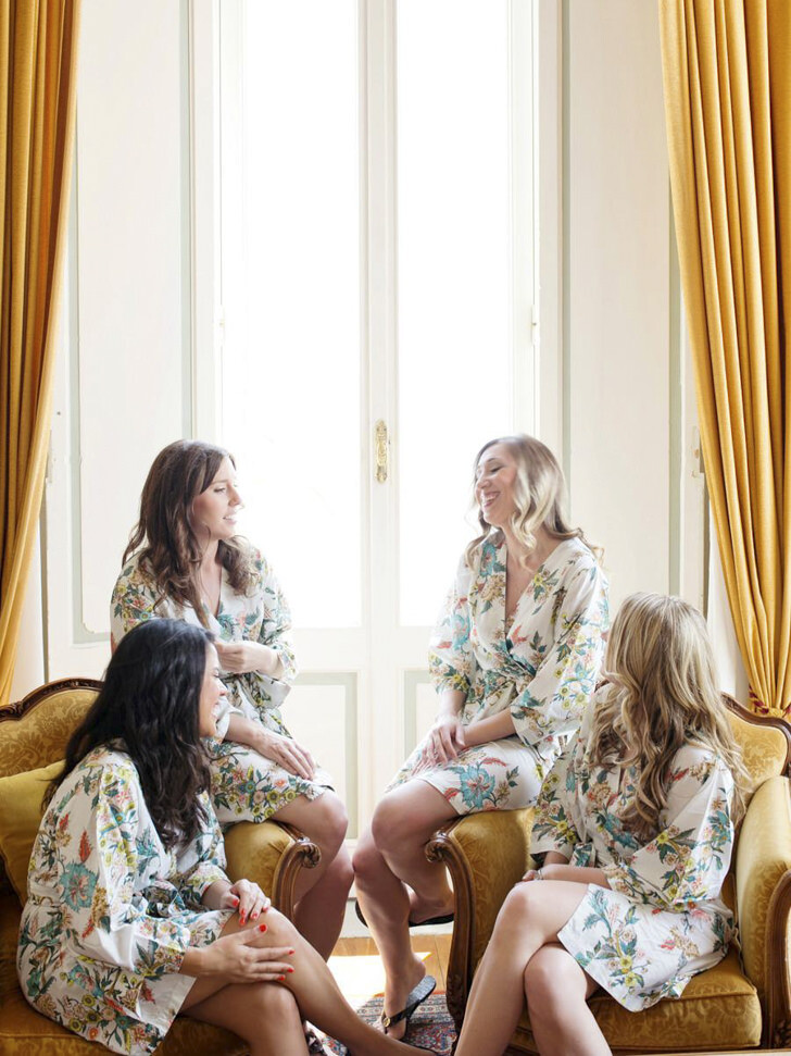 Bridesmaids before the ceremony