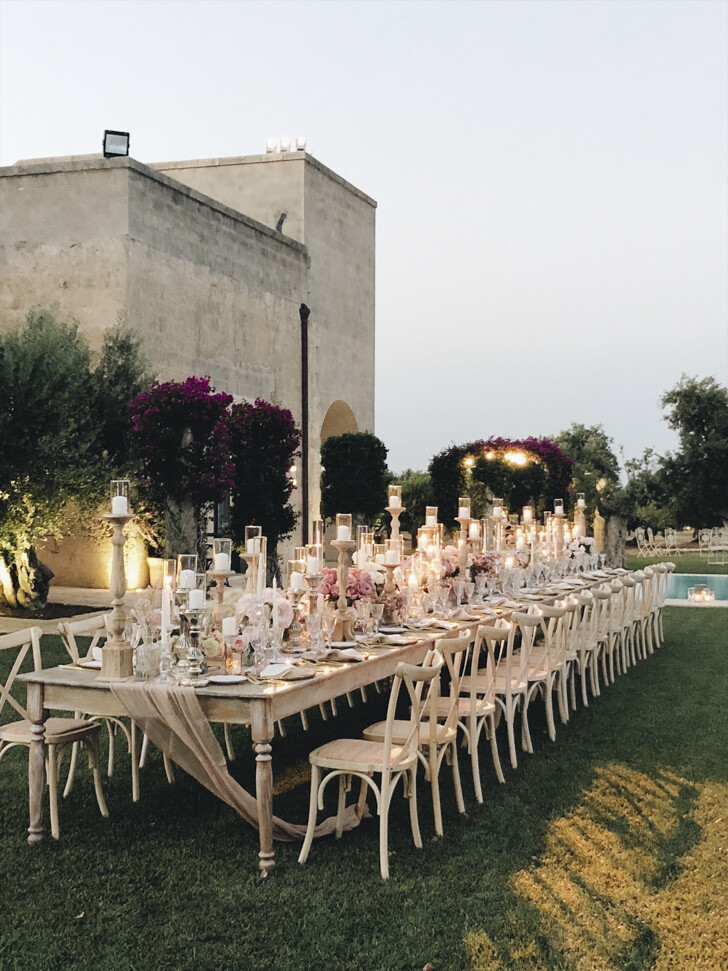 Wedding banquet at the Masseria
