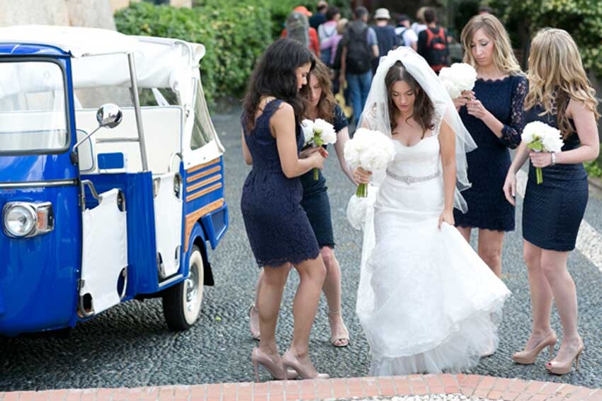 Catholic ceremony in Portofino on the Italian Riviera