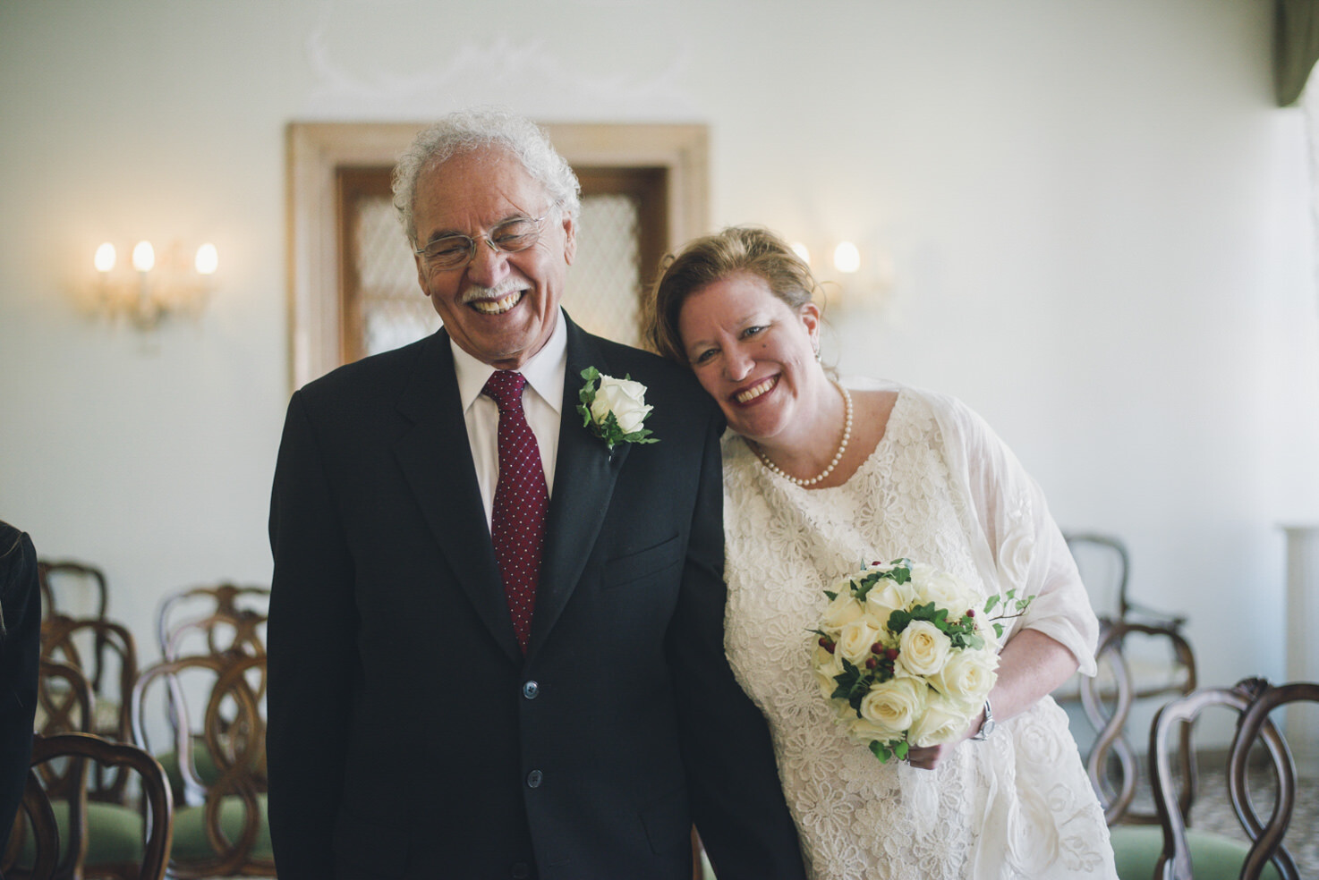 End of civil wedding in Venice