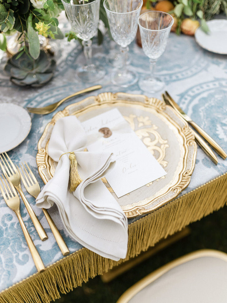Detail of the table setting