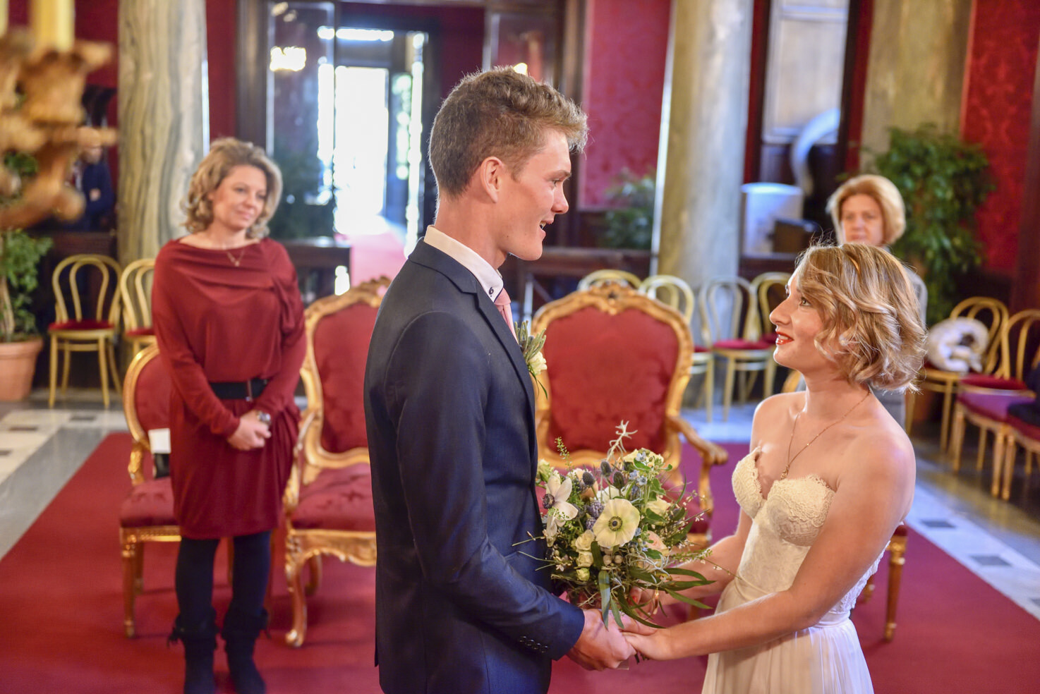 Rome civil wedding at Campidoglio
