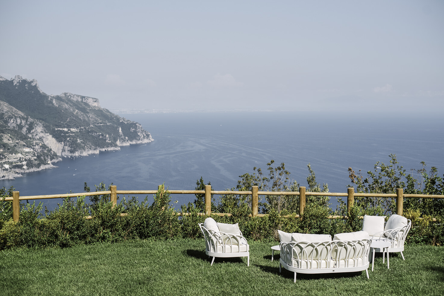 Garden terrace with sea view