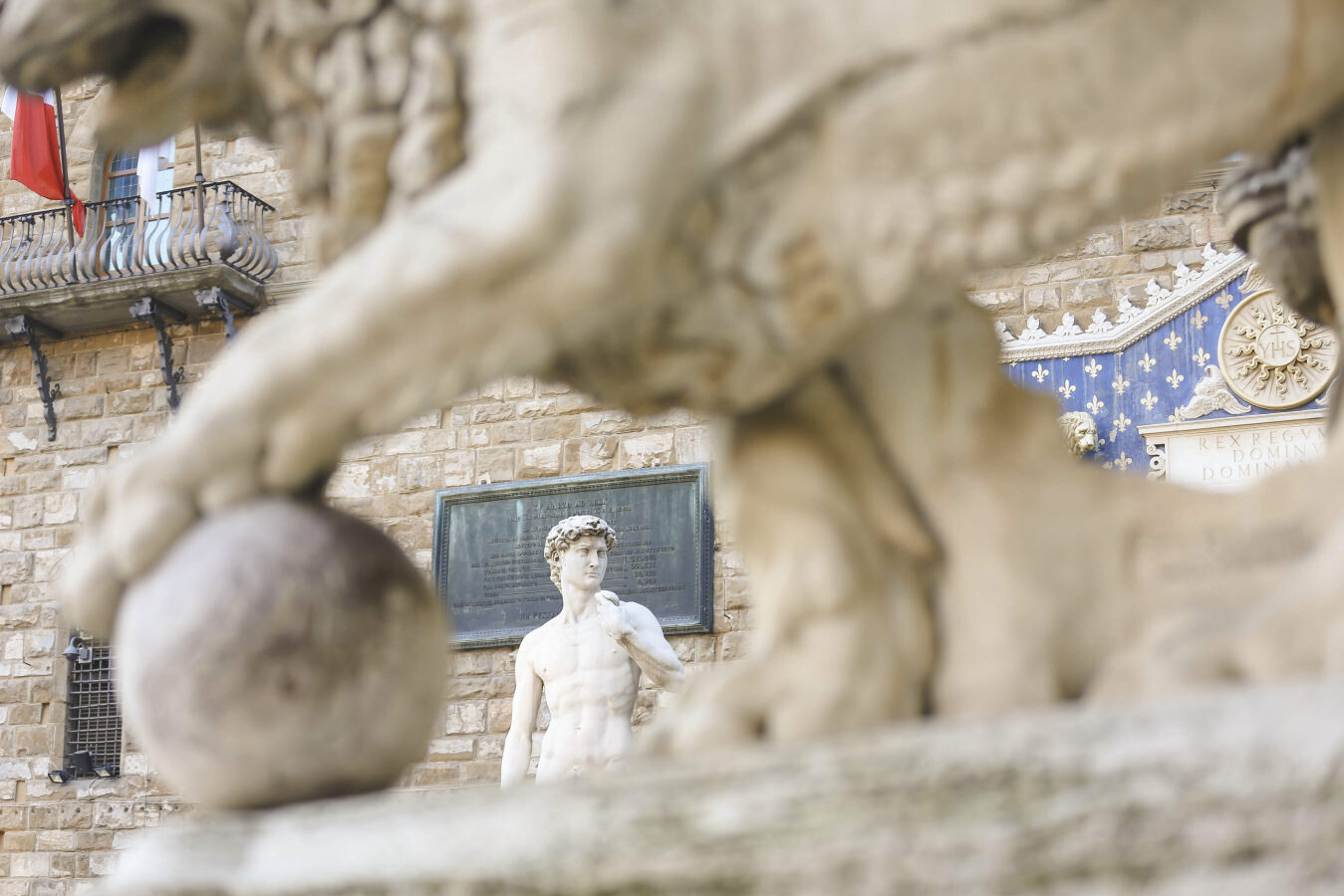 Detail of the statues