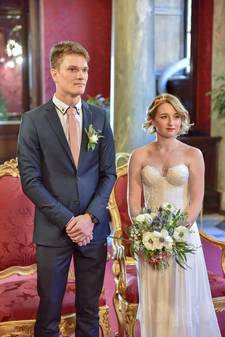 Civil ceremony at Campidoglio in Rome