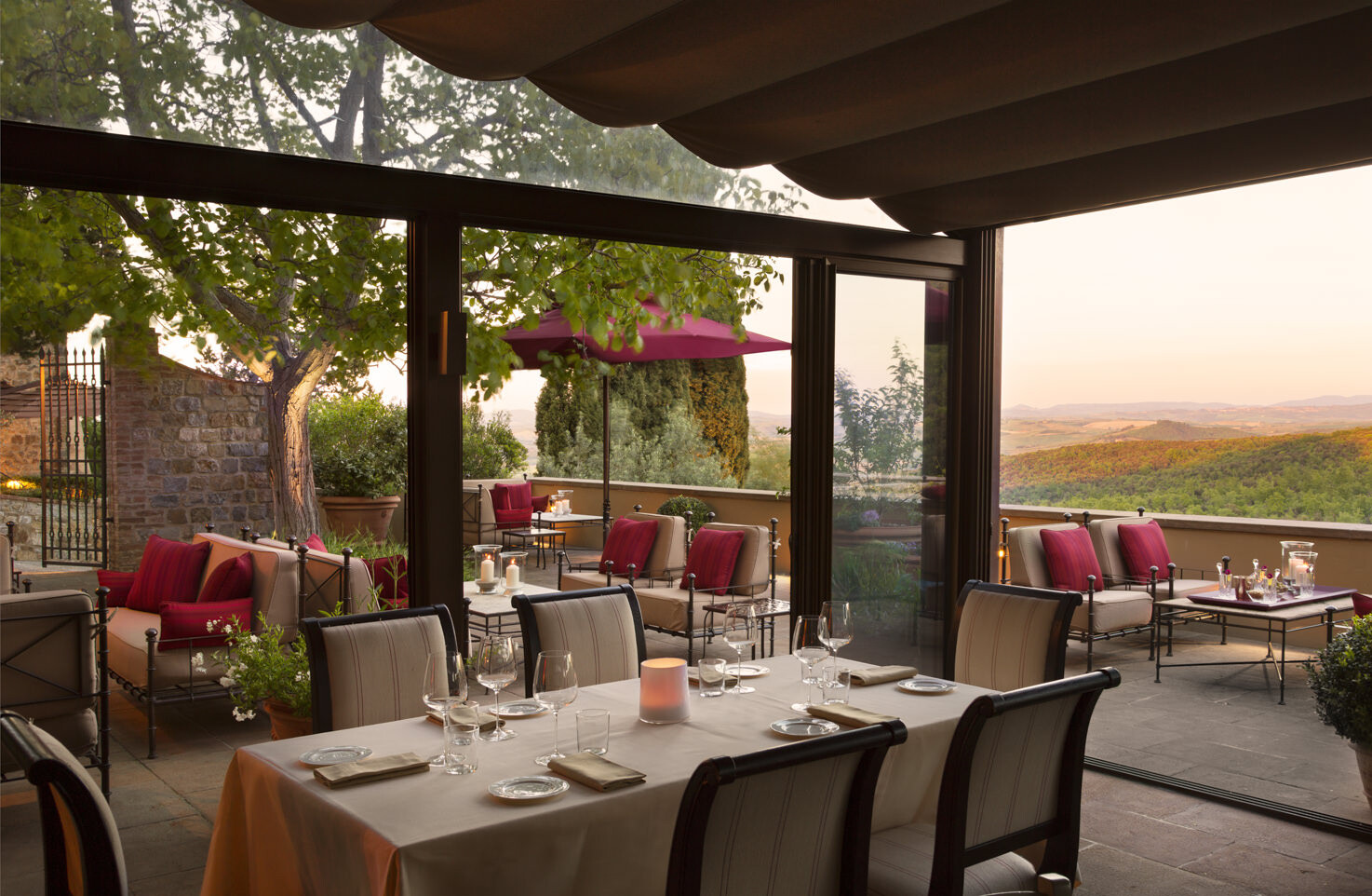 Restaurant of Castiglion del Bosco