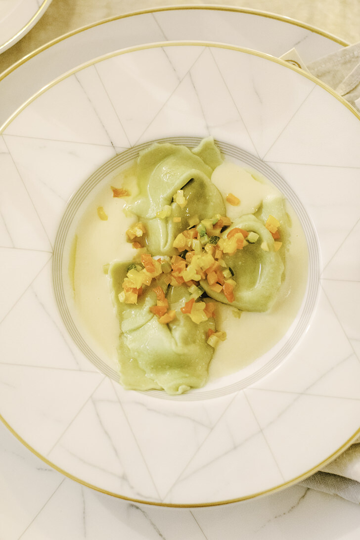 Homemade ravioli
