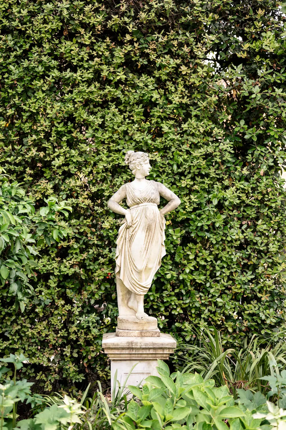 Villa Balbiano Lake Como Garden Stone Statue