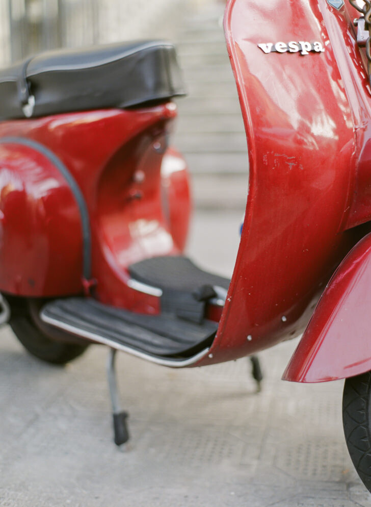 A vintage Vespa